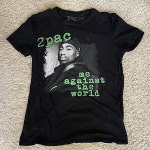Vintage 2pac Graphic T-shirt Black